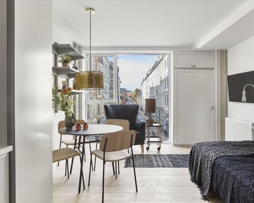 1 værelses lejlighed i København K