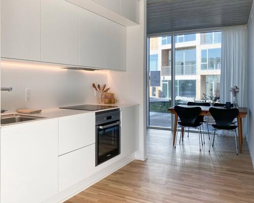 1-plans rækkehus i Nye