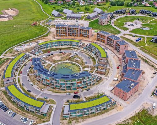 1-plans rækkehus i Nye