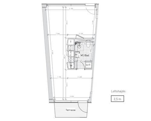 1-plans rækkehus i Nye