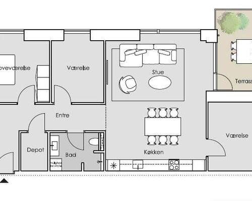 4 værelses lejlighed i Silkeborg