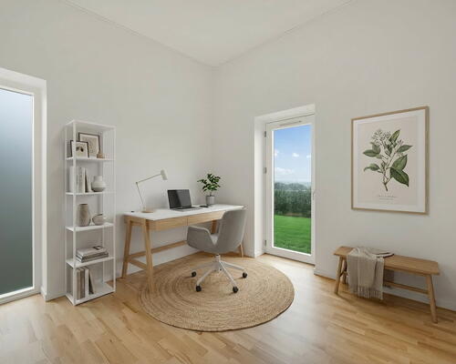 Indflytningsklart 5-værelses rækkehus på 124 m2 med carport, 2 badeværelser og solrig terrasse – husdyr tilladt