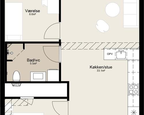 MØLLESTENEN – FANTASTISK BELIGGENHED