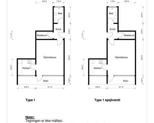 1 værelses lejlighed i Aalborg