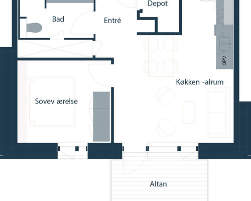 2 værelses lejlighed i Brøndby