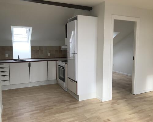 Flot lejlighed centralt i Kolding med fælles have og mulighed for vaskesøjle