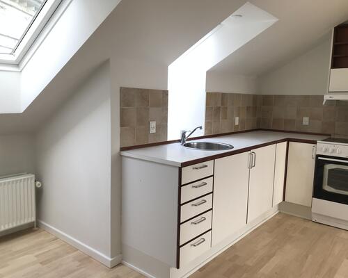 Flot lejlighed centralt i Kolding med fælles have og mulighed for vaskesøjle