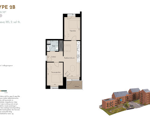 3-værelses med altan i Risskov – bo tæt på både natur og Aarhus C