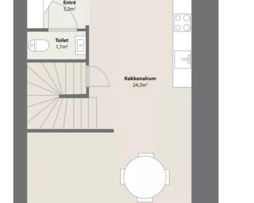 Lækker og lys 4-værelses townhouse i Lisbjerg