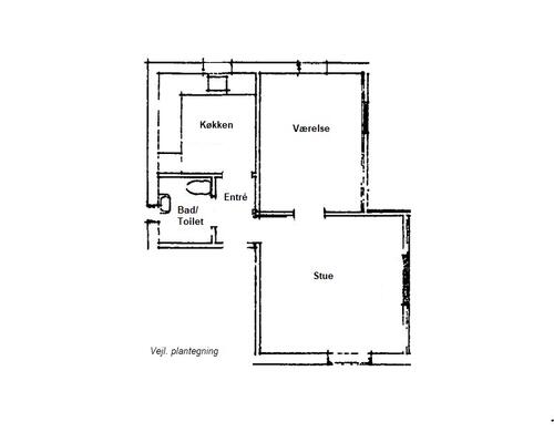 2 værelses lejlighed i Viborg