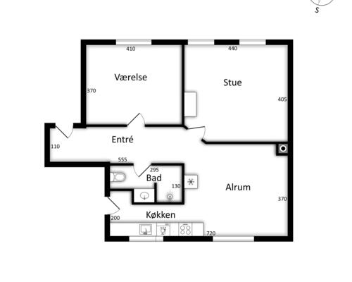 3 værelses lejlighed i Aalborg