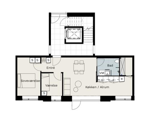 3 værelses lejlighed i Viborg