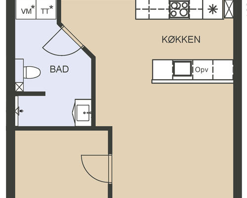 3 værelses lejlighed til leje på Skyttemarken i Næstved