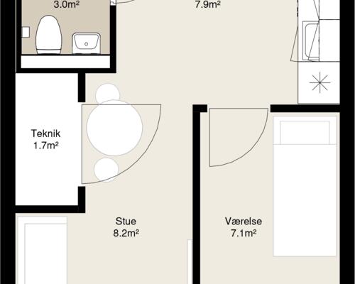 Stilrene lejligheder nær byens puls