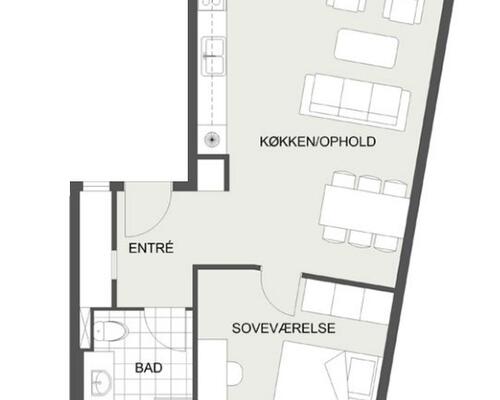 Lejligheder i Kværnloftet med stort køkkenalrum