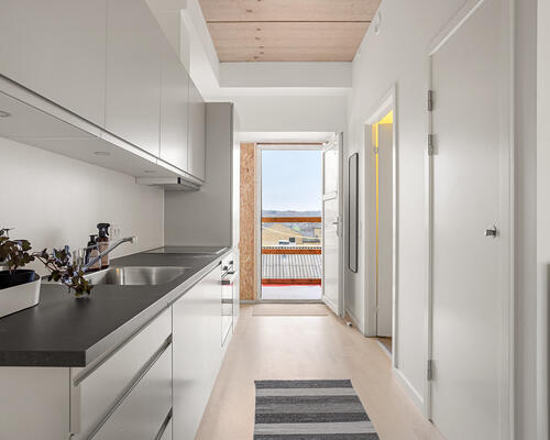 Ny 1-værelses i Viby – 3 fælles tagterrasser & moderne komfort