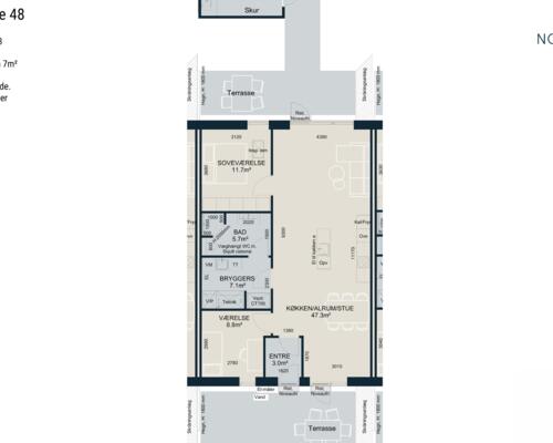 3 værelses hus i Odder