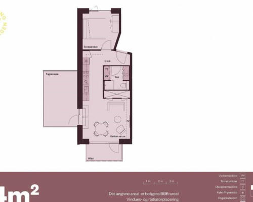 2 værelses lejlighed i København S