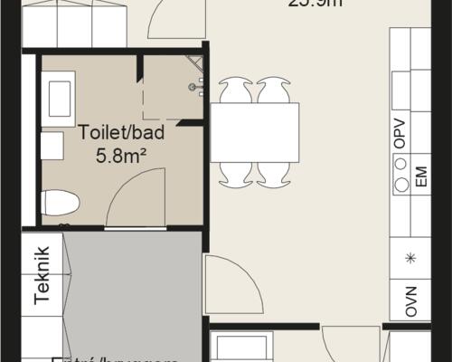 3 værelses hus i Silkeborg