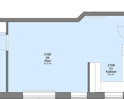 2 værelses lejlighed i Frederikshavn