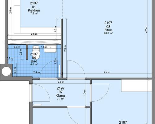 3 værelses lejlighed i Randers