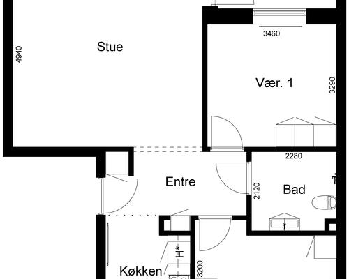 3 værelses lejlighed i Rødkærsbro