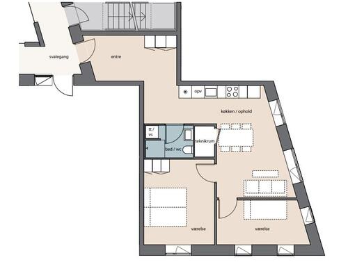 3 værelses lejlighed i Aalborg