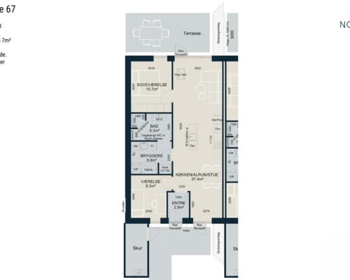 3 værelses hus i Odder