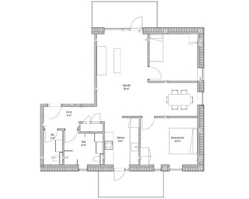 3 værelses lejlighed i Farum