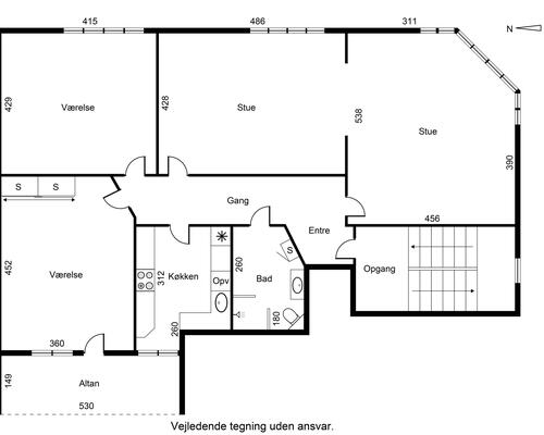 Kæmpe 4-værelses lejlighed ved banegården
