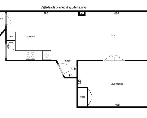 Flot, herskabelig 2-værelses i hjertet af Kolding