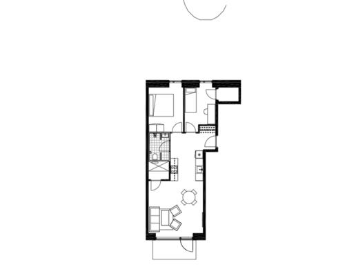 3-værelses lejlighed på 2. sal!