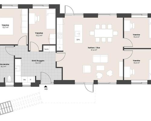 5 værelses lejlighed i Silkeborg