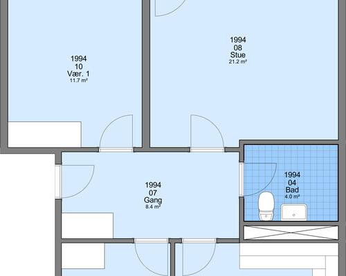 3 værelses lejlighed i Frederikshavn