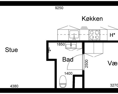 2 værelses lejlighed i Viborg