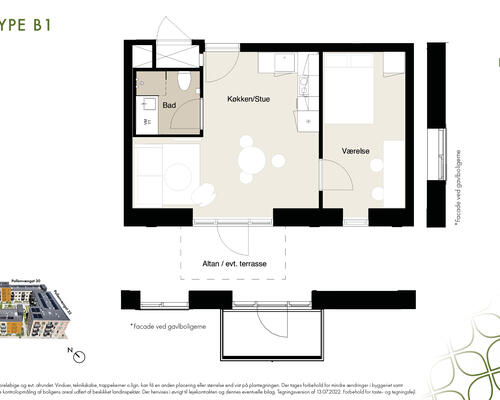 Skøn 2 værelses lejlighed i Tilst