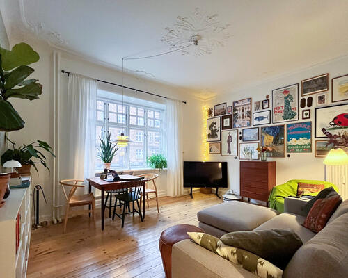 Delevenlig lejlighed centralt på Frederiksbjerg