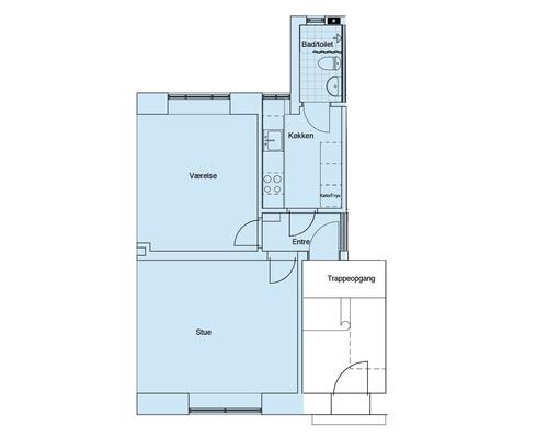 Delevenlig lejlighed centralt på Frederiksbjerg