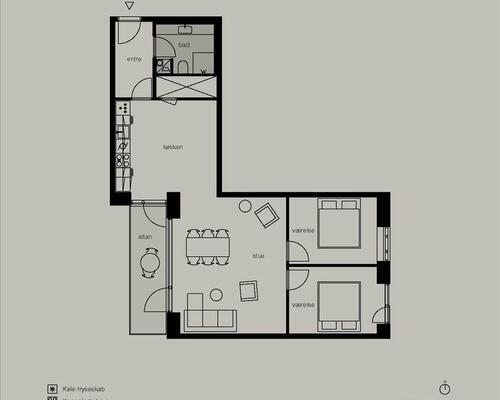 3 værelses lejlighed i København Ø