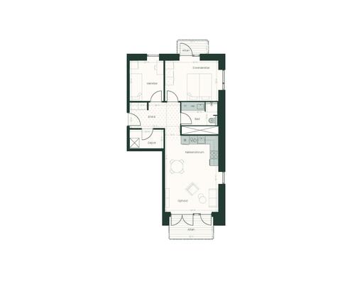 3 værelses lejlighed i Hedehusene