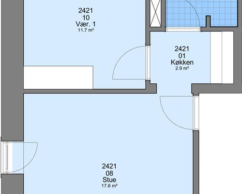 2 værelses lejlighed i Frederikshavn