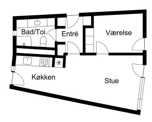 2 værelses lejlighed i Ballerup