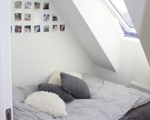 Flot penthouselejlighed med altan, nær Vejle Midtpunkt.