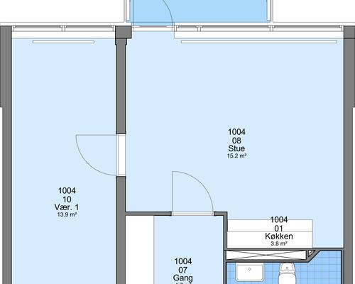 2 værelses lejlighed i Frederikshavn