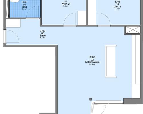 3 værelses lejlighed i Sæby