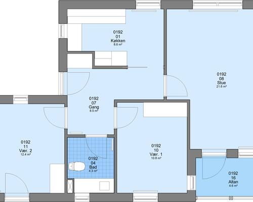 3 værelses lejlighed i Viborg