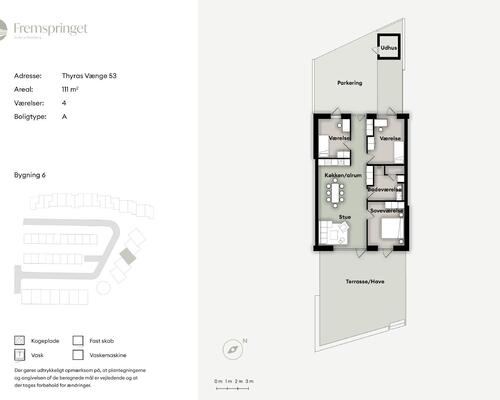 Velindrettet 1-plans rækkehus i Kildebjerg, Ry!
