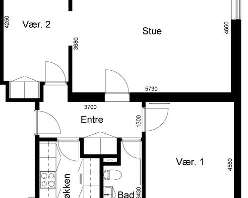 3 værelses lejlighed i Viborg