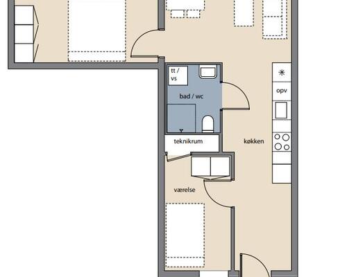 3 værelses lejlighed i Aalborg