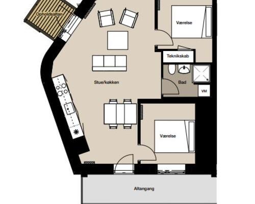 3 værelses lejlighed i Aalborg